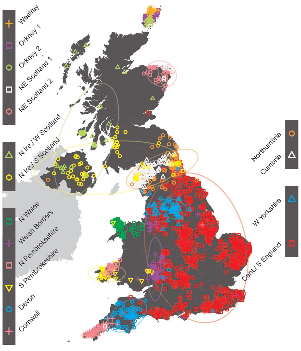 UK inbred map